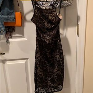 Form fitting lace dress